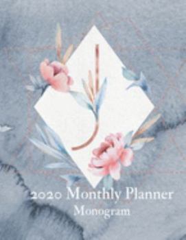 2020 Monthly Planner Monogram: Initial J Calendar and To Do List Tracker 8.5 x 11 90 pages