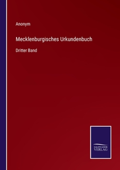 Paperback Mecklenburgisches Urkundenbuch: Dritter Band [German] Book