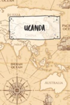 Uganda: Dotted Travel Diary Notebook or Journey Dotted Grid Journal - Holiday Trip Pocketbook for Men and Women with Dots