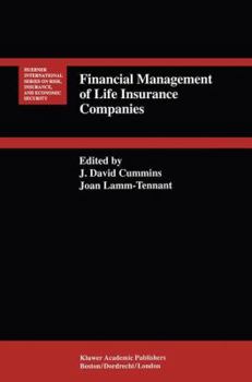 Paperback Financial Management of Life Insurance Companies Book