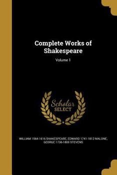 The Complete Works of Shakespeare - With Life Compendium and Concordance - Vol I