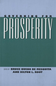 Paperback Governing for Prosperity Book