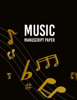 Paperback Wide Staff music Manuscript Paper: Music Manuscript Paper / White Marble Blank Sheet Music / Notebook for Musicians / Staff Paper / Composition Books Book