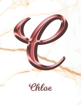 Chloe: 1 Year Weekly Planner with Note Pages (12 Months) | White Marble Rose Gold Pink Effect Letter C | 2020 - 2021 | Week Planning | Monthly ... | Plan Each Day, Set Goals & Get Stuff Done