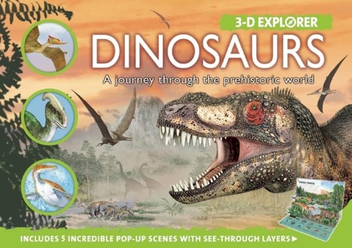 Hardcover 3-D Explorer: Dinosaurs Book