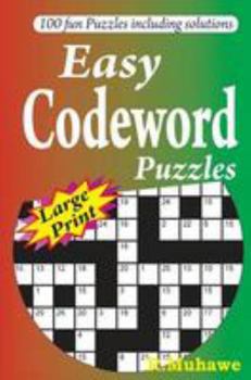 Paperback Easy Codeword Puzzles Book