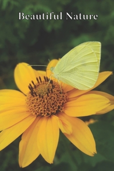 Paperback Beautiful Nature: For School and Notes, Gifts, 6" x 9" 120 Pages Checkered Book