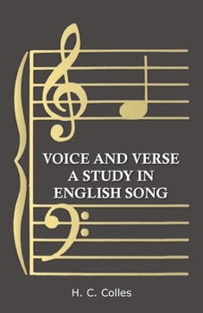 Paperback Voice and Verse - A Study in English Song Book