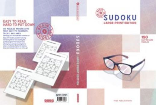 Paperback Brain Boosters Sudoku Large-Print Edition Book