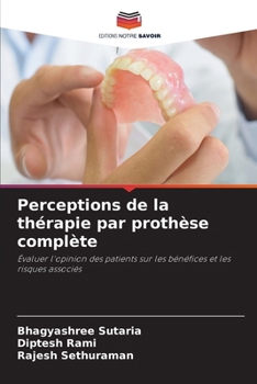 Paperback Perceptions de la thérapie par prothèse complète [French] Book