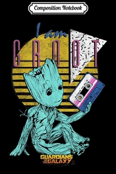 Composition Notebook: Marvel GOTG Vol. 2 Groot I Am Groot Cassette 90's Portrait  Journal/Notebook Blank Lined Ruled 6x9 100 Pages
