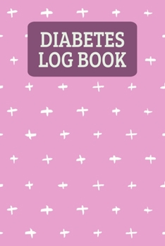 Paperback Diabetes Log Book: Blood Sugar Record Book - Pink Book