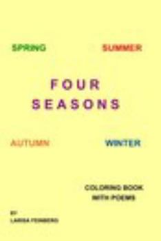 Paperback Four Seasons: coloring book with poems Book