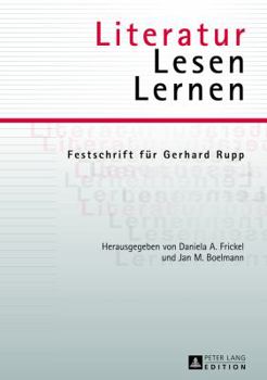 Hardcover Literatur - Lesen - Lernen: Festschrift fuer Gerhard Rupp [German] Book