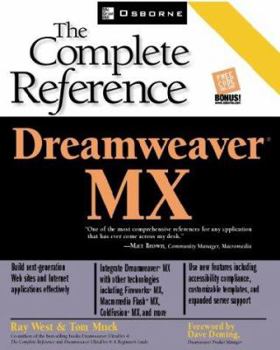 Audio CD Dreamweaver MX: The Complete Reference Book