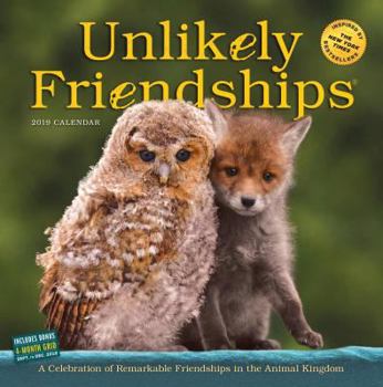 Calendar Unlikely Friendships Mini Wall Calendar 2019 Book