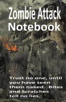 Paperback Zombie Attack Notebook: Zombie Stationery Book