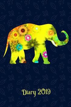 Paperback Diary 2019: Floral Elephant Book