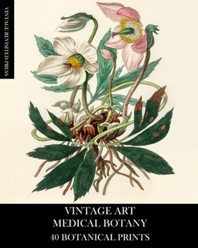 Paperback Vintage Art: Medical Botany 40 Botanical Prints Book