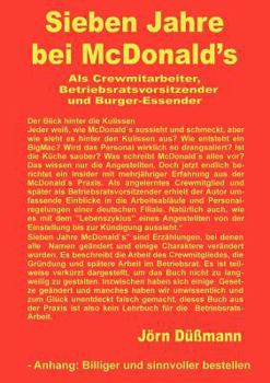 Paperback Sieben Jahre bei McDonald's [German] Book
