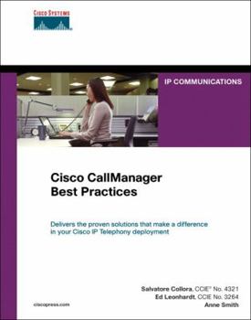 Hardcover Cisco CallManager Best Practices: A Cisco AVVID Solution Book