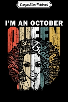 Composition Notebook: Womens Queens are Born in October s for Women - Birthday Girl  Journal/Notebook Blank Lined Ruled 6x9 100 Pages