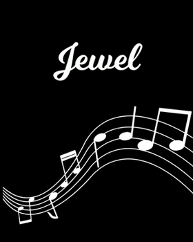 Jewel: Sheet Music Note Manuscript Notebook Paper | Personalized Custom First Name Initial J | Musician Composer Instrument Composition Book | 12 ... Guide | Create Compose & Write Creative Songs