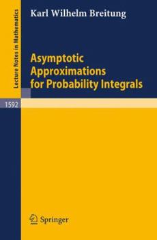 Paperback Asymptotic Approximations for Probability Integrals Book