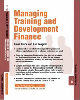 Paperback Managing Training & Development Finance - Training & Development Book
