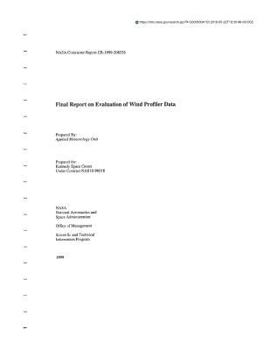 Paperback Evaluation of Wind Profiler Data Book