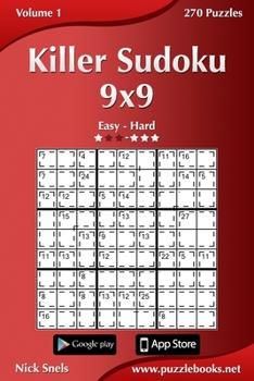 Paperback Killer Sudoku 9x9 - Easy to Hard - Volume 1 - 270 Puzzles Book