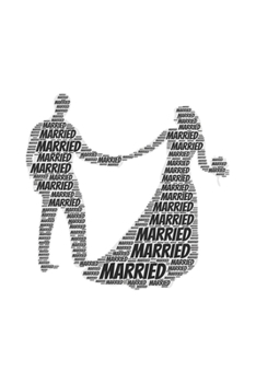 Married: Notebook, Journal | Lined Paper | 120 Pages DIN A5 (6 x 9") | Notes, Drawings, Planer, Diary, Organization | Word Cloud Present