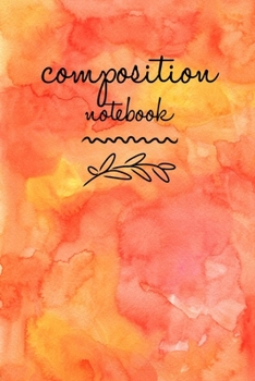 Paperback Composition Notebook: College Ruled 6" x 9" Writing Notes Journal, Office, Kids, School and college student. Book