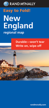 Map Rand McNally Easy To Fold: New England (Laminated Fold Map) Book