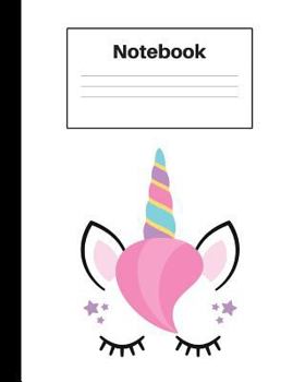 Paperback Notebook: Unicorn Pink Hair, Graph Paper 4x4, Notebook Home Office School Student Teacher Homeschool, 7.4 x 9.7 in, 200 pages fo Book