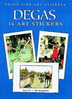 Paperback Degas: 16 Art Stickers Book