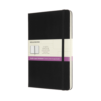Hardcover Moleskine Notebook, Ruled-Plain, Black, Large, Hard Cover (5 X 8.25) Book