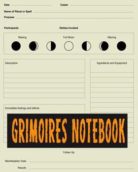 Paperback Grimoires Notebook: A Blank Journal of Spell Paper Book