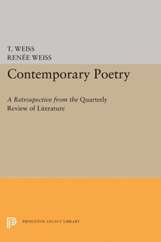 Paperback Contemporary Poetry: A Retrospective from the "Quarterly Review of Literature" Book