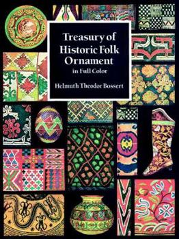 Paperback Treasury of Historic Folk Ornament in Full Color Book