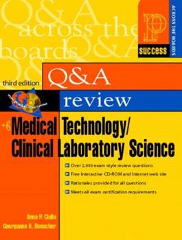 Paperback Prentice Hall Health's Question and Answer Review of Medical Technology/Clinical Laboratory Science [With CDROM] Book