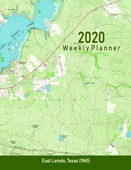 Paperback 2020 Weekly Planner: East Laredo, Texas (1965): Vintage Topo Map Cover Book