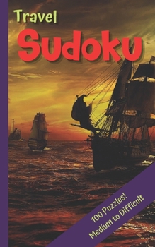 Paperback Travel Sudoku: Sudoku Medium to Hard Book