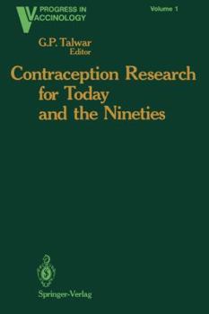 Paperback Contraception Research for Today and the Nineties: Progress in Birth Control Vaccines Book