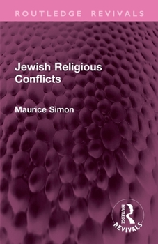Paperback Jewish Religious Conflicts Book