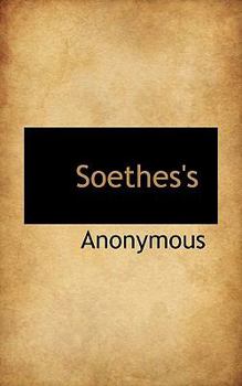 Paperback Soethes's [German] Book
