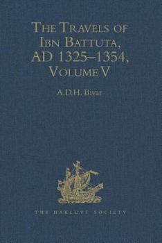 Hardcover The Travels of Ibn Battuta. A.D. 1325-1354. Index. Volume V. 
(Hakluyt Society, Second Series, 190) Book