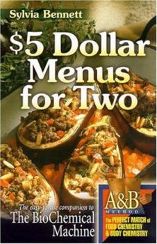 Paperback $5 Dollar Menus for Two Book