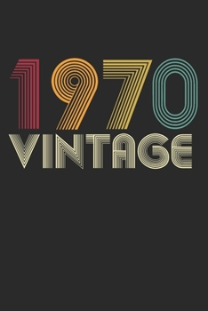 Vintage Notebook paper 1970 Birthday 50th Gift