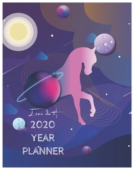 I Can Do It 2020 Year Planner: Unicorn Is Real Dream Come True Unicorn Kawaii Unicorn Monthly and Yearly Planner Blank Lined Themed Year Planner ... 110 Pages for Learning Professional Business